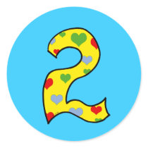 Number 2 stickers