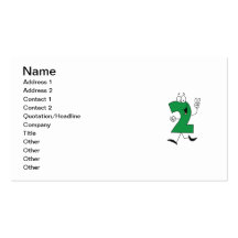 Number 2nd Birthday Tshirts and Gifts Business Card Templates