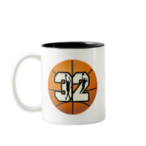 Number 32 Basketball Mug