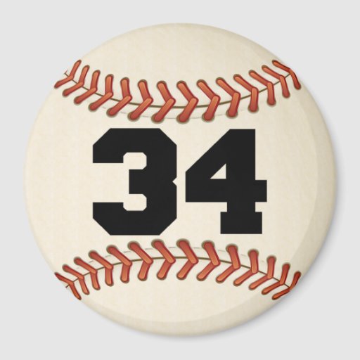 number-34-baseball-magnet-zazzle