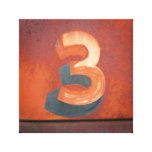 Number 3 Canvas Print canvas prints