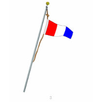 Number 3 Nautical Signal Flag Hoist t-shirts by sailorpatp Number 3 Nautical Signal Flag Hoist t-shirts