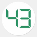Number – 43 stickers