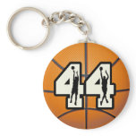 Number 44 Basketball Key Chain