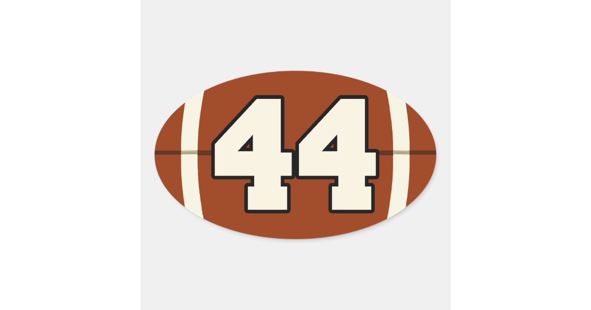 number-44-football-sticker-zazzle