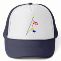 Number 45 Nautical Signal Flag Hoist hats