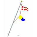 Number 45 Nautical Signal Flag Hoist t-shirts by sailorpatp Number 45 Nautical Signal Flag Hoist t-shirts