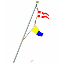 Number 45 Nautical Signal Flag Hoist t-shirts by sailorpatp Number 45 Nautical Signal Flag Hoist t-shirts