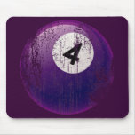 NUMBER 4 BILLIARDS BALL - ERODED AND AGED STYLE MOUSE PADS