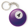 NUMBER 4 BILLIARDS BALL KEYCHAINS NUMBER 4 BILLIARDS BALL KEYCHAINS