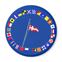 Number 4 Nautical Signal Flag Hoist magnets