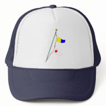 Number 51 Nautical Signal Flag Hoist hats