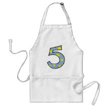 Number 5 aprons