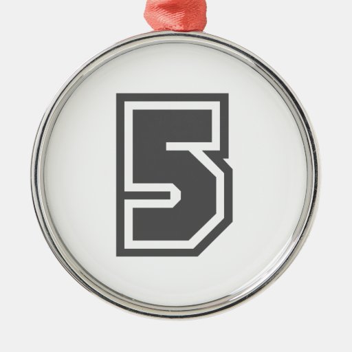 number 5 round metal christmas ornament zazzle number 5 round metal christmas ornament zazzle
