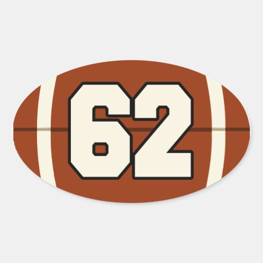 number-62-football-sticker-zazzle