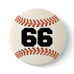 Number 66 Baseball Pin