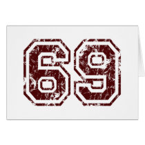 Number 69 card