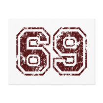 Number 69 postcards