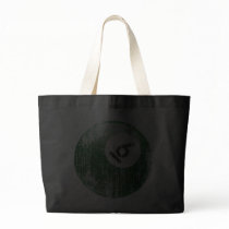 NUMBER 6 BILLIARDS BALL - ERODED STYLE TOTE BAGS