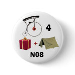 Number 6 for President buttons