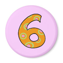 Number 6 magnets