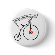 Number 6 Villager Badge Button