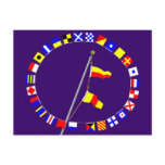 Number 70 Nautical Signal Flag Hoist postcards