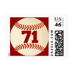 Number 71 Baseball Postage