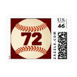 Number 72 Baseball Postage