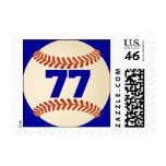 Number 77 Baseball Postage