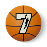 Number 7 Basketball and Player buttons
