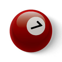 NUMBER 7 BILLIARDS BALL PIN