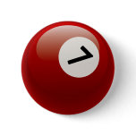 NUMBER 7 BILLIARDS BALL buttons