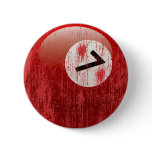 NUMBER 7 BILLIARDS BALL - ERODED AND AGED buttons