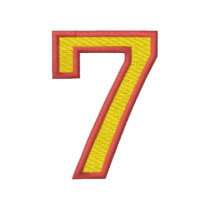 Number 7 embroidered shirts by ZazzleEmbroidery Number 7 embroidered shirts