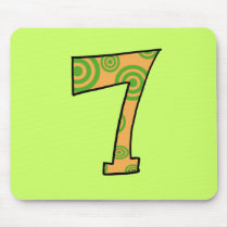 Number 7 mouse mats