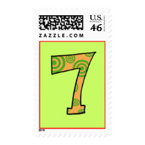 Number 7 stamps