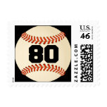 Number 80 Baseball Postage