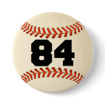 Number 84 Baseball Pinback Buttons