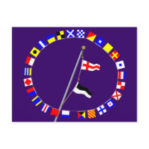 Number 86 Nautical Signal Flag Hoist Post Cards