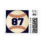 Number 87 Baseball Postage
