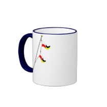 Number 99 Nautical Signal Flag Hoist mugs