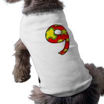 Number 9 doggie tee shirt