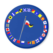 Number 9 Nautical Signal Flag Hoist magnets