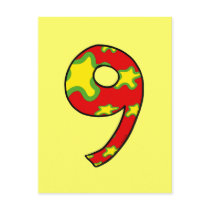 Number 9 post cards