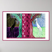 NUMBER GIRIAFFE /ITEM# 143/POS POSTERS