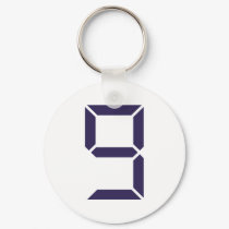 Number - Nine - 9 keychains