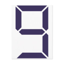 Number - Nine - 9 postcards