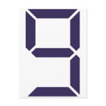 Number - Nine - 9 postcards