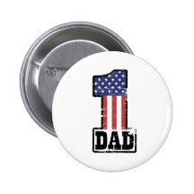 Number One American Dad Button